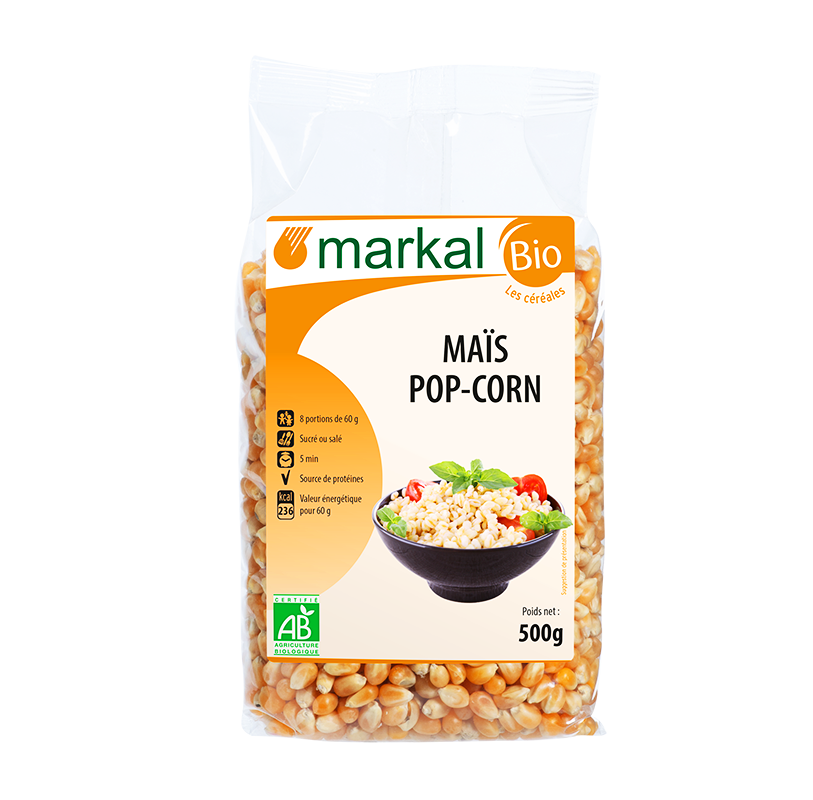 Bắp Nổ Bỏng Hữu Cơ Markal 500g - Mais Popcorn - HavaMall - Siêu Thị Hàng Nhập Khẩu Uy Tín