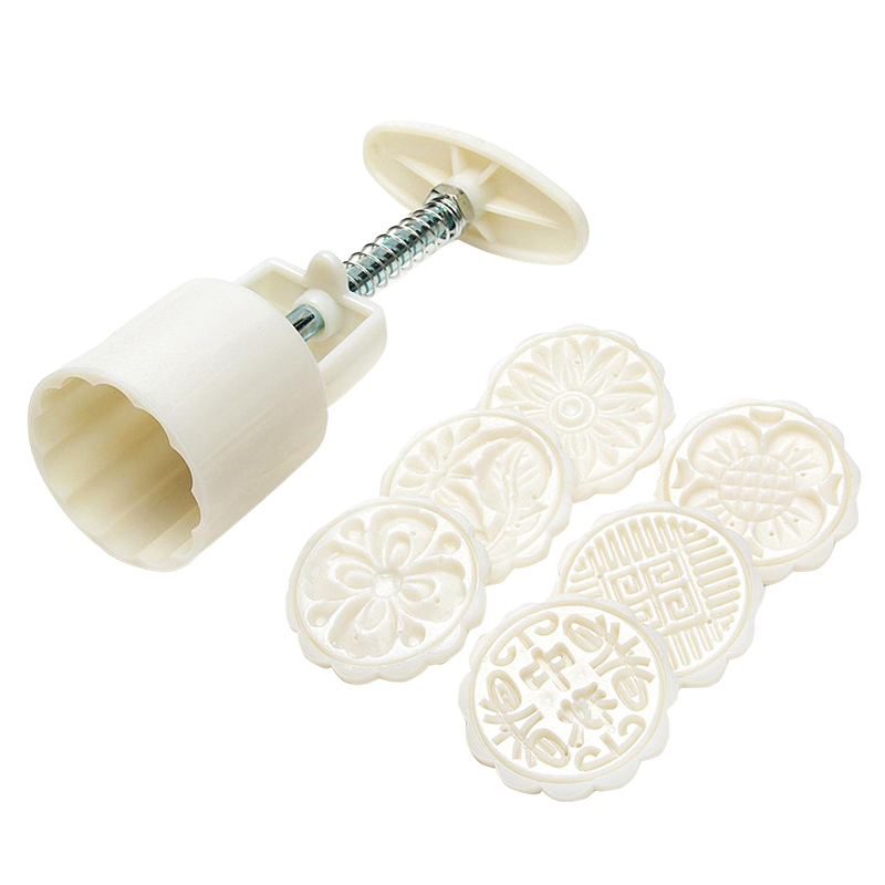 Mooncake Mold Cookie Stamp Chinese Mid Autumn Moon Cake Maker Happy Knot  Shape Decoration Tools for Baking DIY Cookie