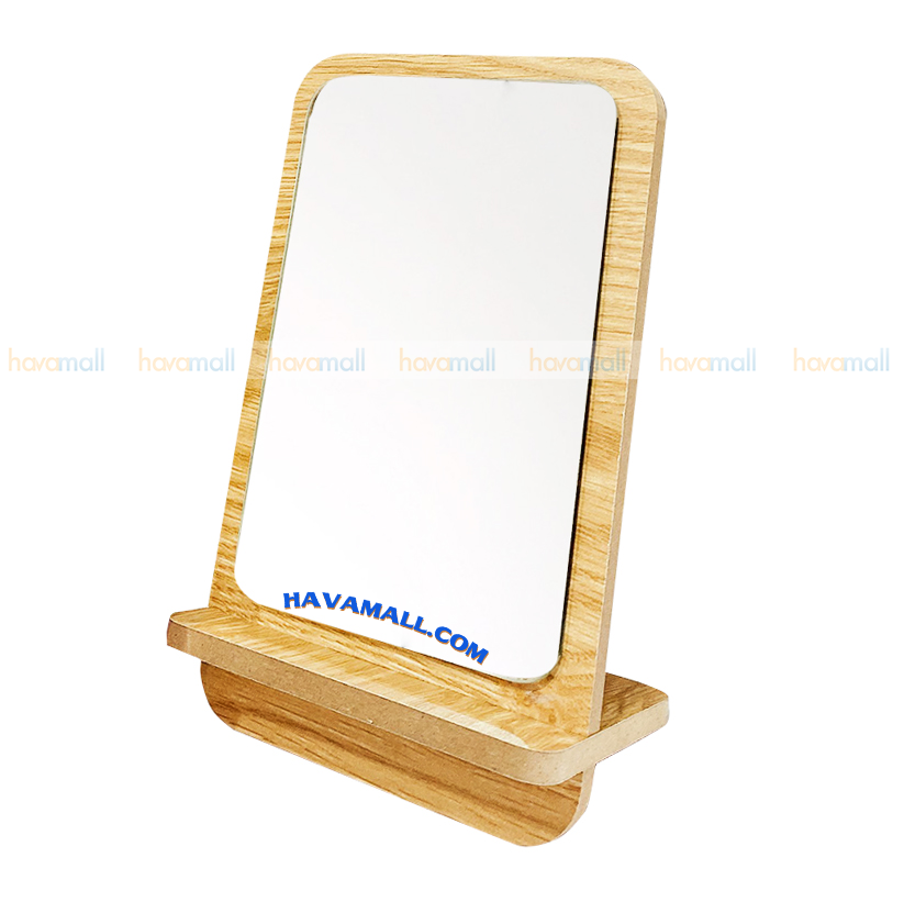 Gương soi để bàn, gương gỗ trang điểm nhỏ gọn tiện lợi decor trang trí bàn  kệ - gp120.04 - Dụng cụ trang điểm | TheFaceHolic.com